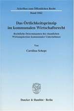 Das Örtlichkeitsprinzip im kommunalen Wirtschaftsrecht