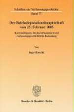 Der Reichsdeputationshauptschluß vom 25. Februar 1803