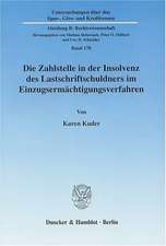 Die Zahlstelle in der Insolvenz des Lastschriftschuldners im Einzugsermächtigungsverfahren