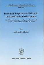 Islamisch inspiriertes Erbrecht und deutscher Ordre public