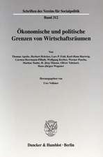 Ökonomische und politische Grenzen von Wirtschaftsräumen.