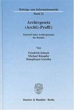 Archivgesetz (ArchG-ProfE)