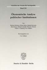 Ökonomische Analyse politischer Institutionen