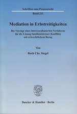 Mediation in Erbstreitigkeiten