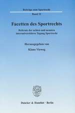 Facetten des Sportrechts