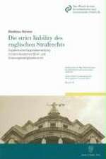 Die strict liability des englischen Strafrechts