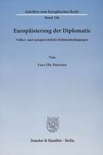 Europäisierung der Diplomatie