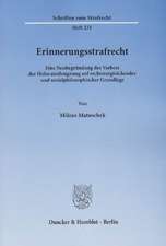 Matuschek, M: Erinnerungsstrafrecht