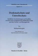 Denkmalschutz und Umweltschutz