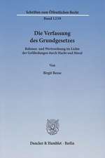 Die Verfassung des Grundgesetzes