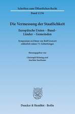 Die Vermessung der Staatlichkeit