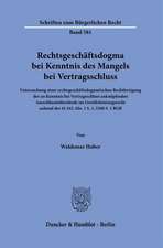 Rechtsgeschäftsdogma bei Kenntnis des Mangels bei Vertragsschluss