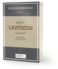 Biblia Hebraica Quinta (BHQ). Gesamtwerk zur Fortsetzung / Biblia Hebraica Quinta (BHQ) - Leviticus