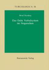 Das Finite Verbalsystem Im Nogaischen: Morphophonologische Untersuchungen