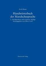 Handworterbuch Der Mandschusprache