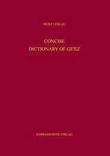 Concise Dictionary of Ge¿ez