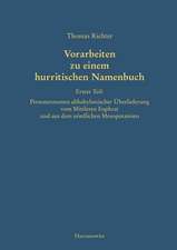 Vorarbeiten Zu Einem Hurritischen Namenbuch: Personennamen Altbabylonischer Uberliefereung Vom Mittleren Euphrat Und Aus Dem Nordlichen M