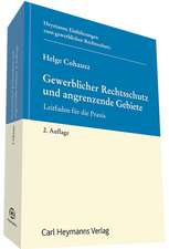 Gewerblicher Rechtsschutz und angrenzende Gebiete