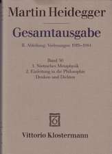 Heidegger Gesamtausgabe Bd. 50. Nietzsches Metaphysik (für Wintersemester 1941/42 angekündigt, aber nicht vorgetragen) Einleitung in die Philosophie - Denken und Dichten (Wintersemester 1944/45)