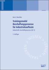 Trainingsmodul Beschaffungsprozesse für Industriekaufleute