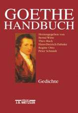 Goethe-Handbuch: Band 1: Gedichte