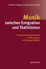 Musik zwischen Emigration und Stalinismus: Russische Komponisten in den 1930er und 1940er Jahren