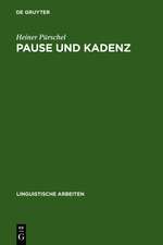 Pause und Kadenz: Interferenzerscheinungen bei der englischen Intonation deutscher Sprecher