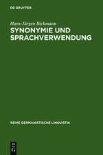 Synonymie und Sprachverwendung: Verfahren zur Ermittlung von Synonymenklassen als kontextbeschränkten Äquivalenzklassen