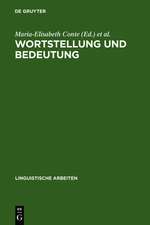 Wortstellung und Bedeutung: Akten des 12. Linguistischen Kolloquiums, Pavia 1977, Bd. 1