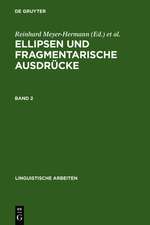 Ellipsen und fragmentarische Ausdrücke: Bd. 2