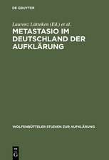 Metastasio im Deutschland der Aufklärung: Bericht über das Symposion Potsdam 2002