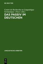 Das Passiv im Deutschen: Akten des Kolloquiums über das Passiv im Deutschen, Nizza 1986