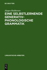 Eine selbstlernende generativ-phonologische Grammatik