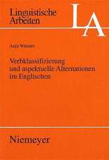 Verbklassifizierung und aspektuelle Alternationen im Englischen