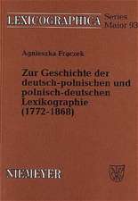 Zur Geschichte der deutsch-polnischen und polnisch-deutschen Lexikographie (1772-1868)