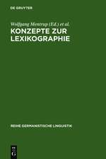 Konzepte zur Lexikographie: Studien zur Bedeutungserklärung in einsprachigen Wörterbüchern