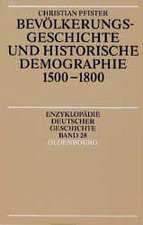 Bevölkerungsgeschichte und historische Demographie 1500-1800