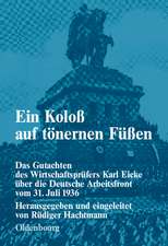 Ein Koloß auf tönernen Füßen: Das Gutachten des Wirtschaftsprüfers Karl Eicke über die Deutsche Arbeitsfront vom 31. Juli 1936