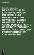 Das Eigenthum am Kirchenvermögen mit Einschluss der heiligen und geweihten Sachen dargestellt auf Grund der Geschichte des Kirchenguts und des katholischen und protestantischen Kirchenrechts