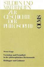 Verstehen und Fremdheit in der philosophischen Hermeneutik