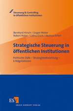 Strategische Steuerung in öffentlichen Institutionen