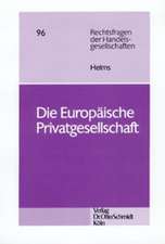 Die Europäische Privatgesellschaft