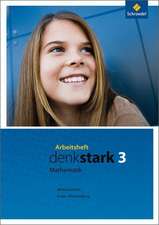 Denkstark Mathematik 3. Arbeitsheft. Hauptschulen. Baden-Württemberg