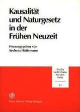 Kausalität und Naturgesetz in der Frühen Neuzeit