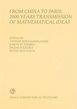 From China to Paris: 2000 Years Transmission of Mathematical Ideas