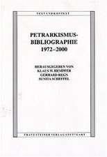 Petrarkismus-Bibliographie 1972-2000