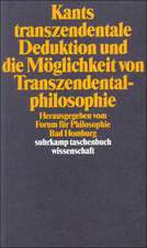 Kants transzendentale Deduktion und die Möglichkeit von Transzendentalphilosophie