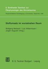 Stoffumsatz im wurzelnahen Raum: 9. Borkheider Seminar zur Ökophysiologie des Wurzelraumes. Wissenschaftliche Arbeitstagung in Schmerwitz/Brandenburg vom 21. bis 23. September 1998