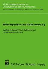 Rhizodeposition und Stoffverwertung