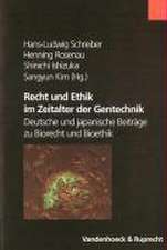 Recht Und Ethik Im Zeitalter Der Gentechnik: Deutsche Und Japanische Beitrage Zu Biorecht Und Bioethik